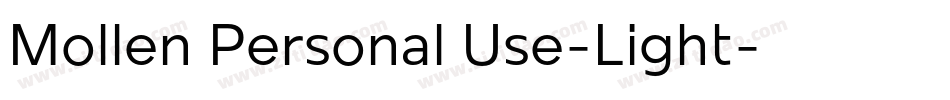 Mollen Personal Use-Light字体转换
